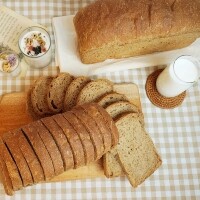 장발장 NO충전물 플레인 100% 통밀식빵 1kg